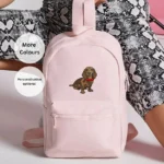 Dachshund Embroidered Mini Essential Fashion Backpack