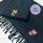 Red Panda scarf and beanie hat set