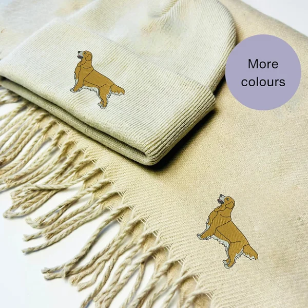 Golden Retriever Scarf and Hat