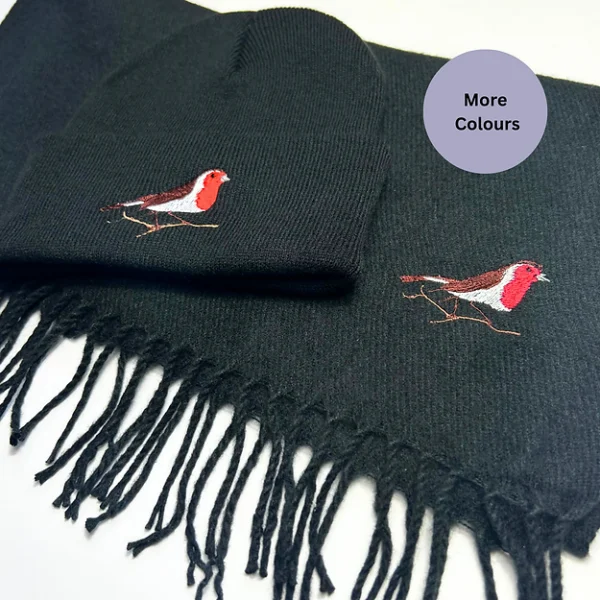 Robin scarf and beanie hat