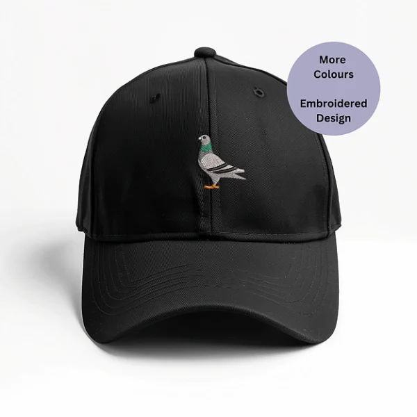 Pigeon embroidered cap