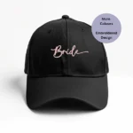 Bride Embroidered Cap, Bride Baseball Cap, Wedding Accessories, Hen Do Cap, Bride-to-Be Gift, Bridal Party Accessories, Stylish Bride Hat, Custom Embroidered Cap, Wedding Day Hat, Bride Glam Accessories, Bridal Shower Gift, Unisex Bride Cap, Personalized Bride Hat, Chic Wedding Accessories, Bride Statement Cap, Bride Outfit Add-On, Bachelorette Party Cap, Elegant Bride Hat, Bridal Fashion Accessories, Custom Wedding Cap, Bride Gift Idea, Bride-to-Be Essentials, Unique Bridal Accessories.