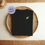 Organic T-Shirt, Frog Embroidery, Unisex Clothing, Sustainable Fashion, Spring Wardrobe, Summer Style, Frog Lover Gift, Eco-Friendly Apparel, Adorable T-Shirts, Nature-Inspired Clothing