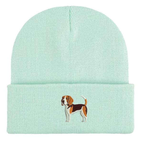 Beagle Embroidered Beanie Hat