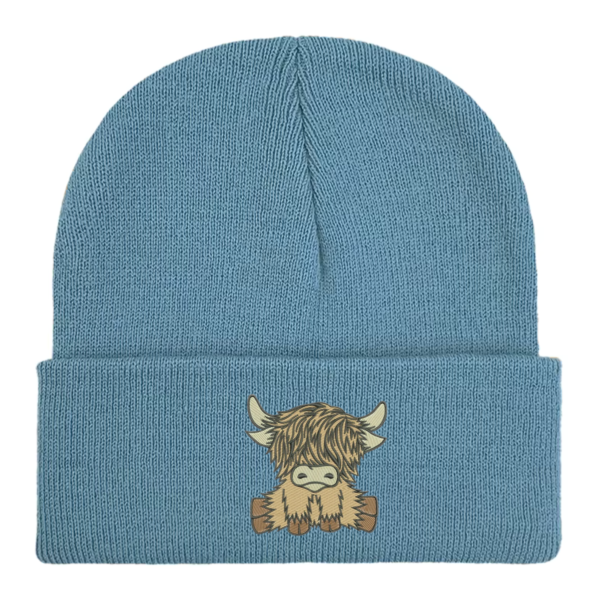 Scottish Highland Cow beanie hat
