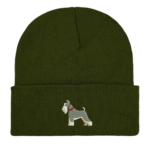 Miniature Schnauzer Embroidered Beanie Hat