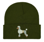 Poodle Embroidered Beanie Hat