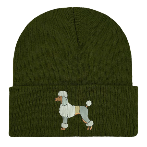 Poodle Embroidered Beanie Hat