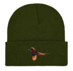 Pheasant Embroidered Beanie Ha