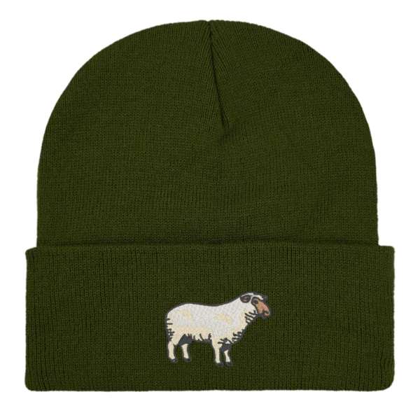 Sheep Embroidered beanie hat