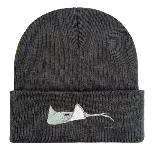 Stingray Embroidered  Beanie Hat