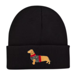 Embroidered Dachshund Beanie Hat
