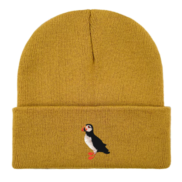 Puffin Embroidered Beanie