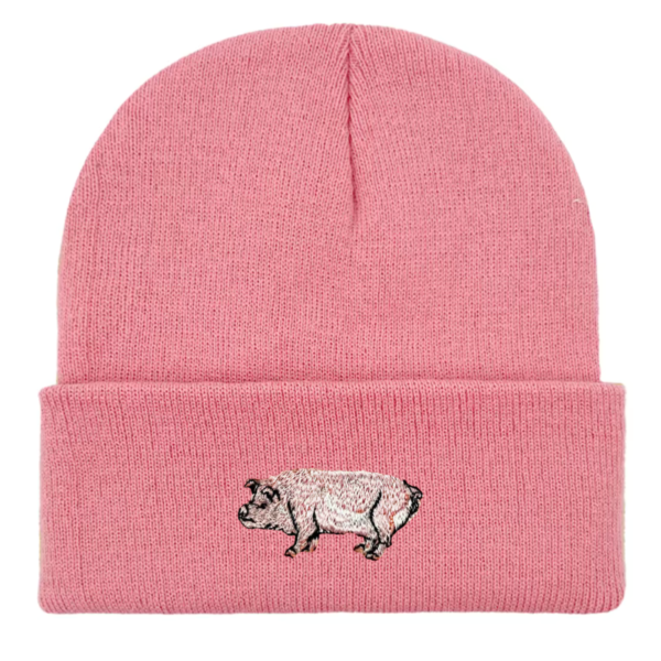 Pig Embroidered Beanie hat,