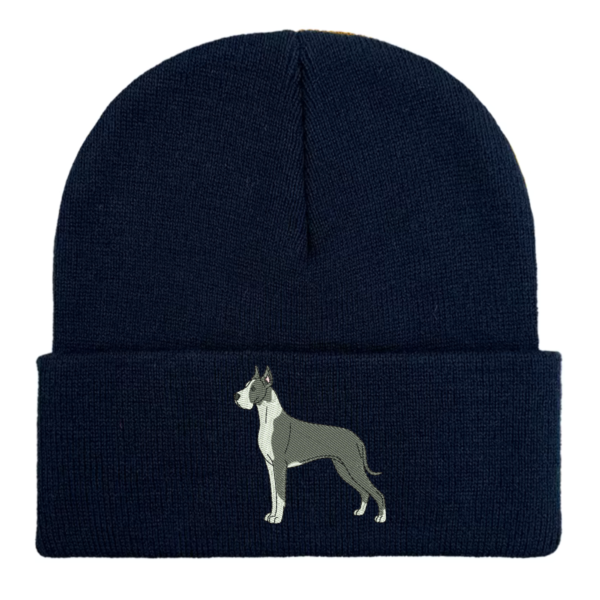 Great Dane Embroidered Beanie Hat