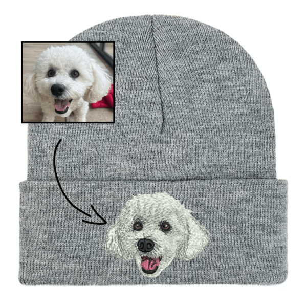 Custom Pet Embroidered Beanie Hat