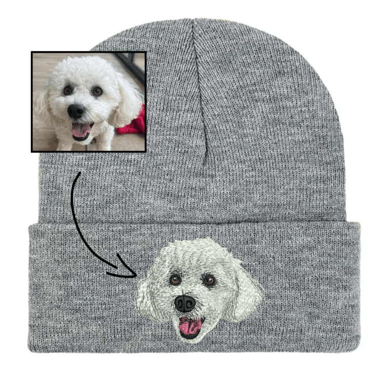 Custom Pet Embroidered Beanie Hat