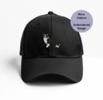 Border Collie Cap, embroidered border collie cap