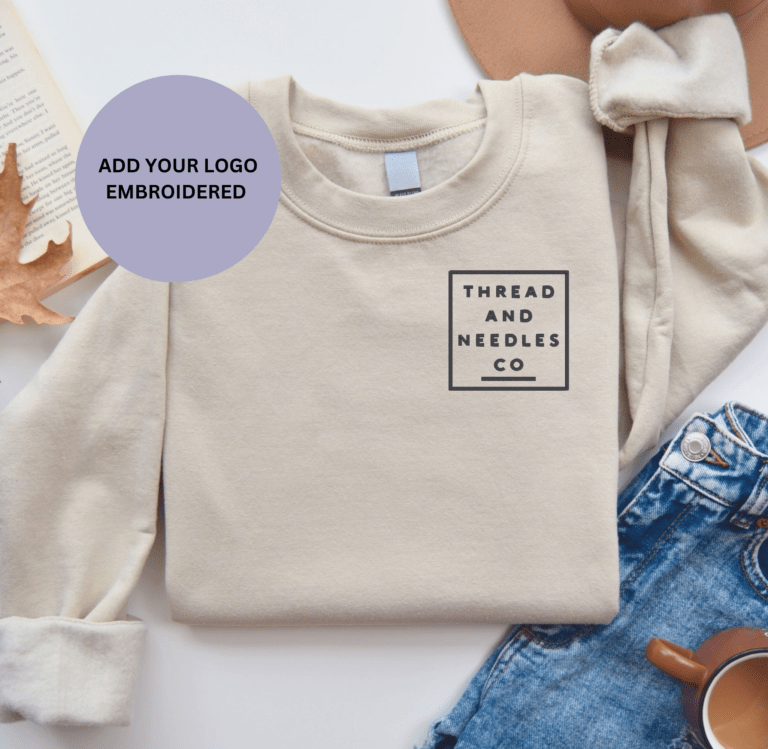 Custom Embroidered Logo Sweatshirts
