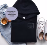 Custom Hoodies, Personalised Hoodies, Embroidered Hoodies, Custom Logo Hoodies, Bespoke Clothing, Personalised Gift Ideas, Father's Day Gift, Mother's Day Gift, Birthday Gift Idea, Christmas Gift Idea, Custom Text Hoodie, Left Chest Embroidery, Centre Chest Embroidery, Customised Apparel, Company Logo Hoodie, Unique Gift Idea, Custom Clothing for Men, Custom Clothing for Women, Embroidered Gifts, Personalised Workwear.