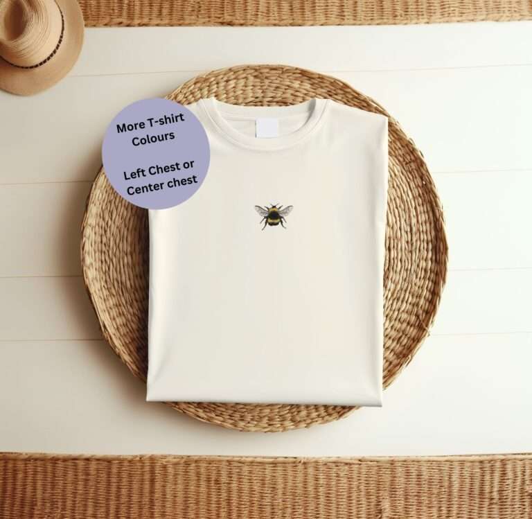 Bumble bee Embroidered T-Shirt