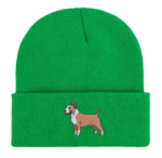 Staffordshire Terrier Dog Embroidered Beanie Hat – Cozy & Stylish for Dog Lovers!