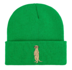 Meerkat Beanie, Embroidered Beanie, Wildlife Lover Gift, Meerkat Embroidery, Animal-Inspired Hat, Cozy Winter Hat, Unique Winter Accessory, Unisex Beanie, Nature-Inspired Beanie, Meerkat Design Hat, Custom Embroidered Beanie, Stylish Winter Hat, Thoughtful Gift Idea, Animal Lover Accessory, Warm Winter Hat, Handmade Beanie, One-of-a-Kind Accessory, Winter Fashion Hat, Wildlife Enthusiast Gift, Meerkat Lover Gift.