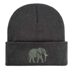 Elephant Beanie, Embroidered Beanie, Wildlife Lover Gift, Elephant Embroidery, Animal-Inspired Hat, Cozy Winter Hat, Unique Winter Accessory, Unisex Beanie, Nature-Inspired Beanie, Elephant Design Hat, Custom Embroidered Beanie, Stylish Winter Hat, Thoughtful Gift Idea, Animal Lover Accessory, Warm Winter Hat, Handmade Beanie, One-of-a-Kind Accessory, Winter Fashion Hat, Wildlife Enthusiast Gift, Elephant Lover Gift.