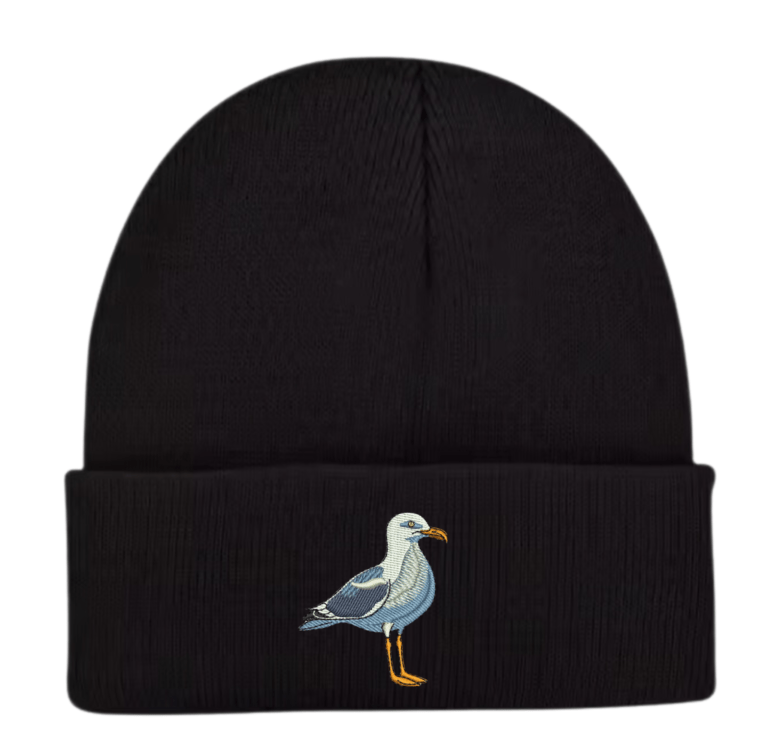 Seagull Beanie, Embroidered Beanie, Bird Lover Gift, Seagull Embroidery, Coastal Accessories, Unique Beanie Hat, Bird Enthusiast Gift, Animal Embroidered Hat, Seagull Design Hat, Nature-Inspired Beanie, Seagull Lover Gift, Custom Embroidered Beanie, Statement Beanie, Birdwatcher Gift, Winter Accessories, Personalized Beanie, Seagull Fashion, Majestic Bird Hat, Embroidered Headwear, Seagull Inspired Gift.