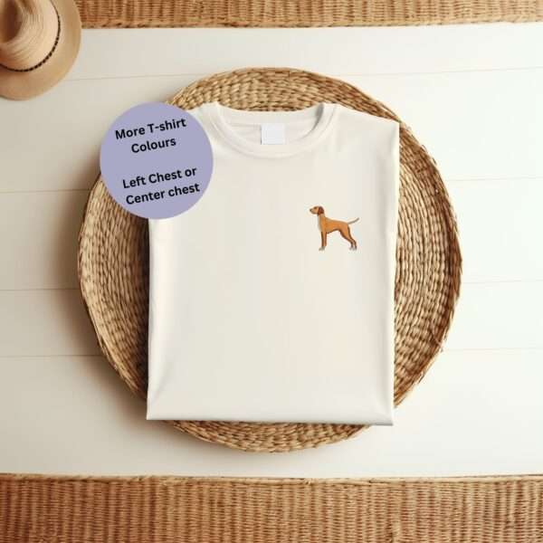 Vizsla Dog Embroidered T-shirt