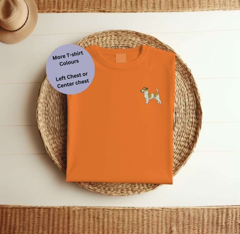 Jack Russell Embroidered T-shirt