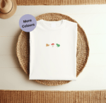 Snail Frog & Mushroom Embroidered T-Shirt
