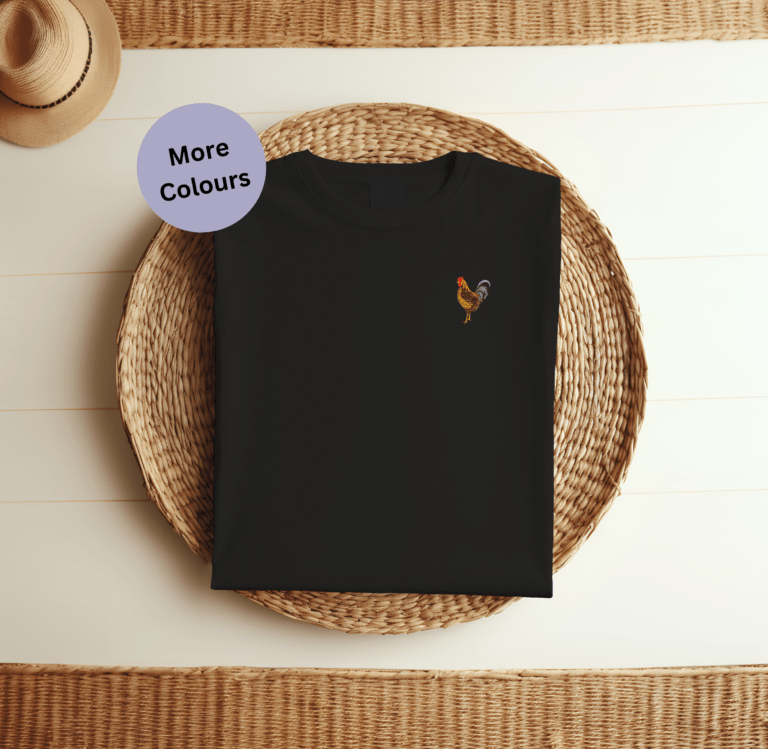 Chicken Embroidered T-Shirt