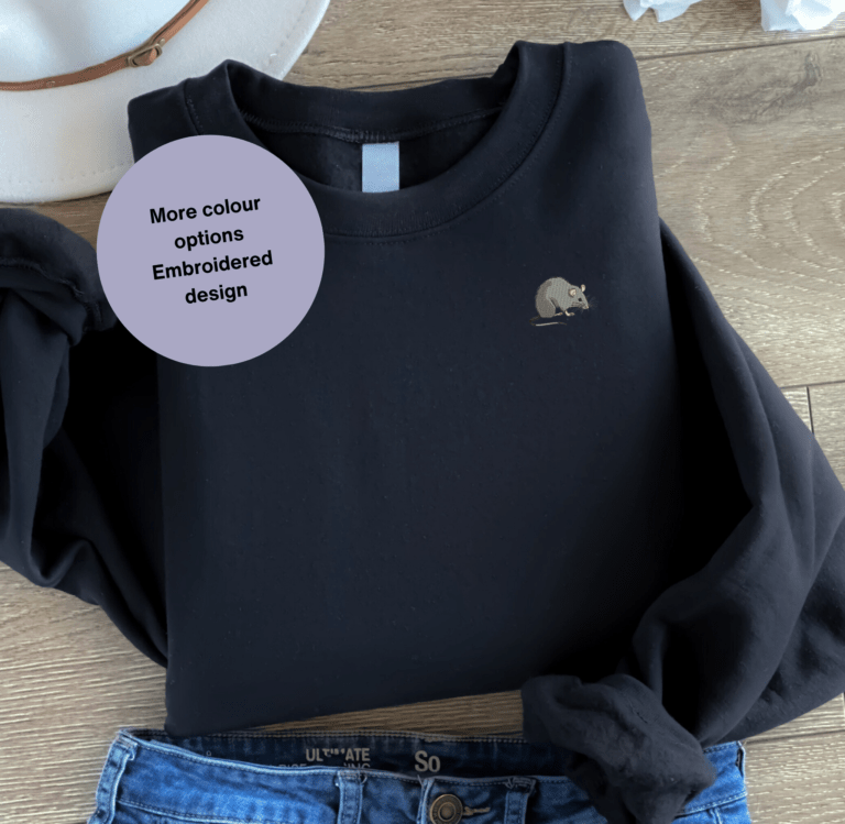 Rat Embroidered Sweatshirt