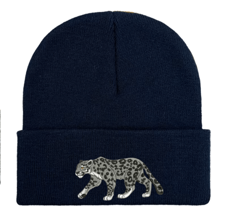 Snow Leopard Embroidered Beanie Hat – A Must-Have for Wildlife Lovers Stay cozy and stylish this winter with our Snow Leopard Embroidered Beanie Hat! Featuring a stunning and detailed snow leopard embroidery, this unisex beanie is the perfect accessory for wildlife enthusiasts. With 14 vibrant colour options, you can easily find the perfect match to complement any outfit. Crafted from 100% soft-touch acrylic, this hat offers warmth, comfort, and durability, making it a practical yet eye-catching addition to your winter wardrobe. Whether you're treating yourself or searching for a thoughtful gift for an animal lover, this beanie is a unique and fashionable choice. Show off your love for wildlife and elevate your winter style with our Snow Leopard Embroidered Beanie Hat!