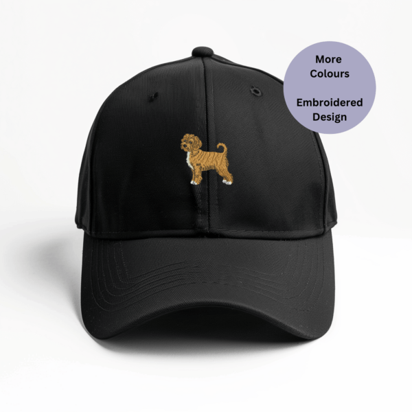 Cockapoo dog embroidered baseball cap,