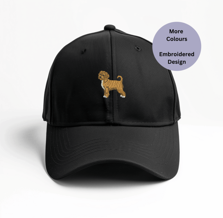 Cockapoo dog embroidered baseball cap,