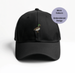 Duck embroidered Cap. unisex embroidered cap