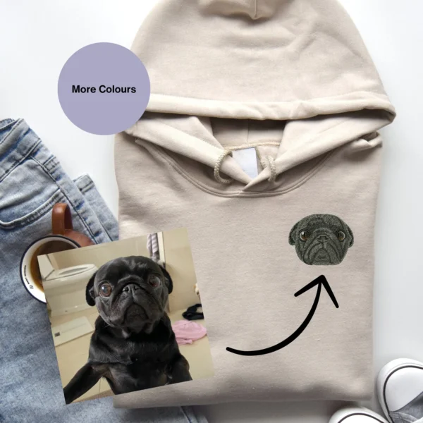 Custom Pet embroidered Hoodie