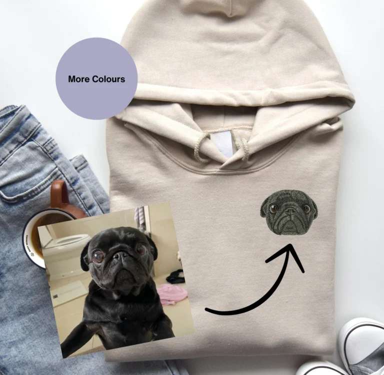 Custom Pet embroidered Hoodie