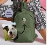 Custom Pet Embroidered Mini Essential Rucksack, Custom Pet Embroidered Rucksack, Personalized Mini Backpack, Pet Portrait Backpack, Unisex Embroidered Bag, Kids and Adults Rucksack, Customizable Pet Bag, Everyday Adventure Backpack, 7-Litre Capacity Bag, Functional and Stylish Bag, Unique Pet Lover Gift