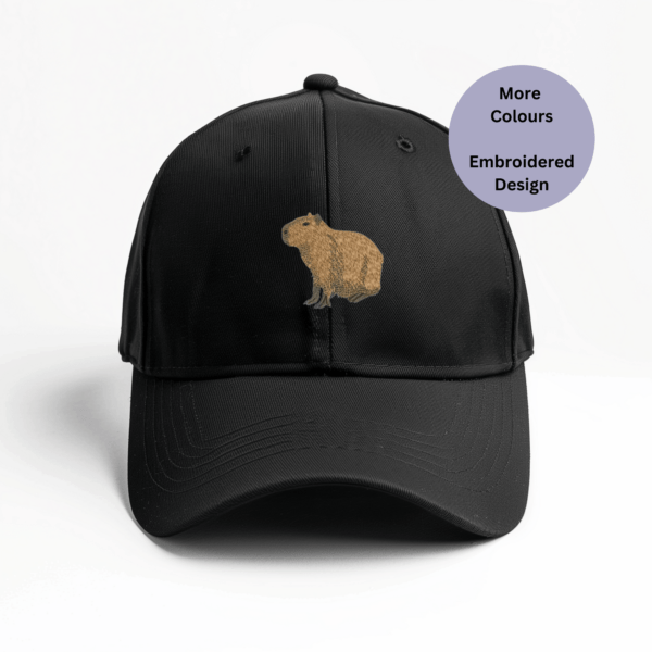 Capybara cap, Gift idea for animal lovers, Embroidered Capybara hat, Gift idea for woodland animals, Capybara accessories, Capybara hat, Woodland animal gift