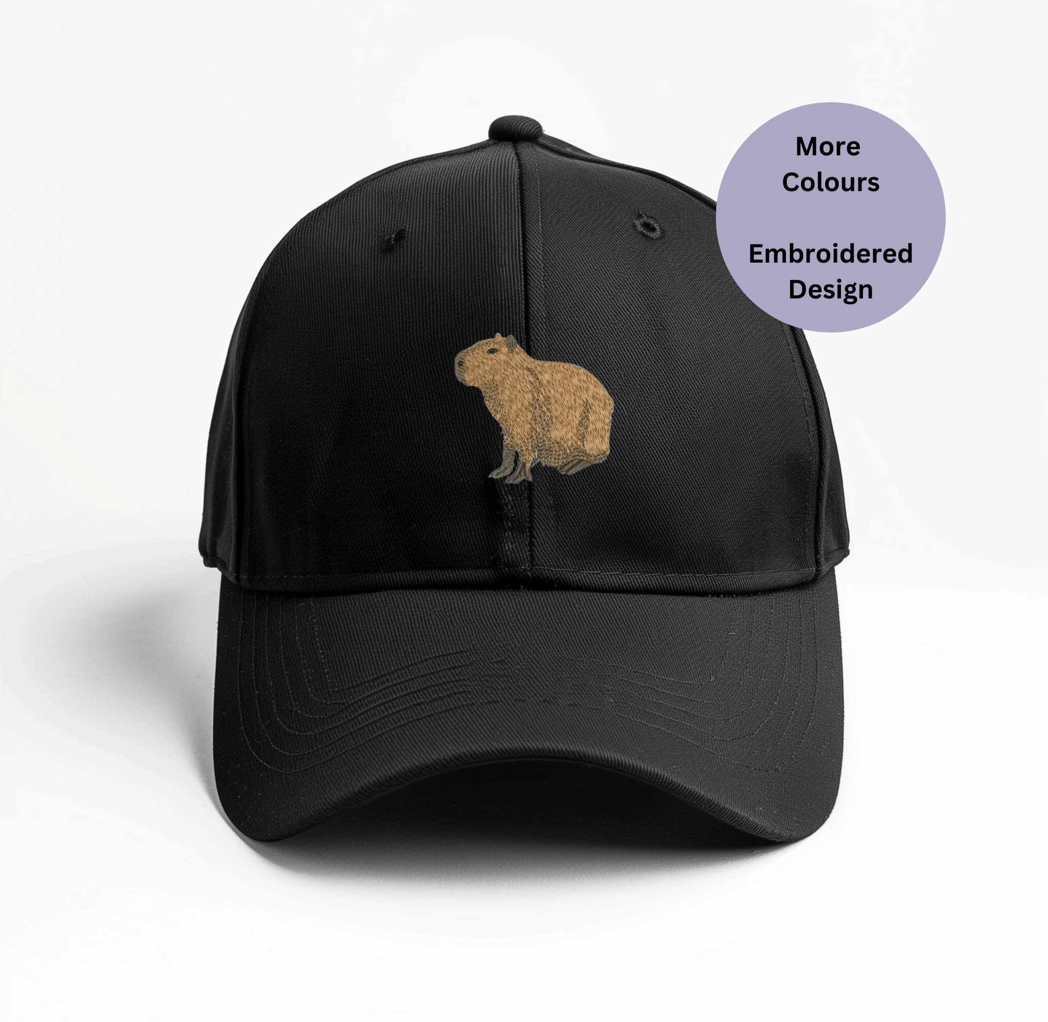 Capybara cap, Gift idea for animal lovers, Embroidered Capybara hat, Gift idea for woodland animals, Capybara accessories, Capybara hat, Woodland animal gift